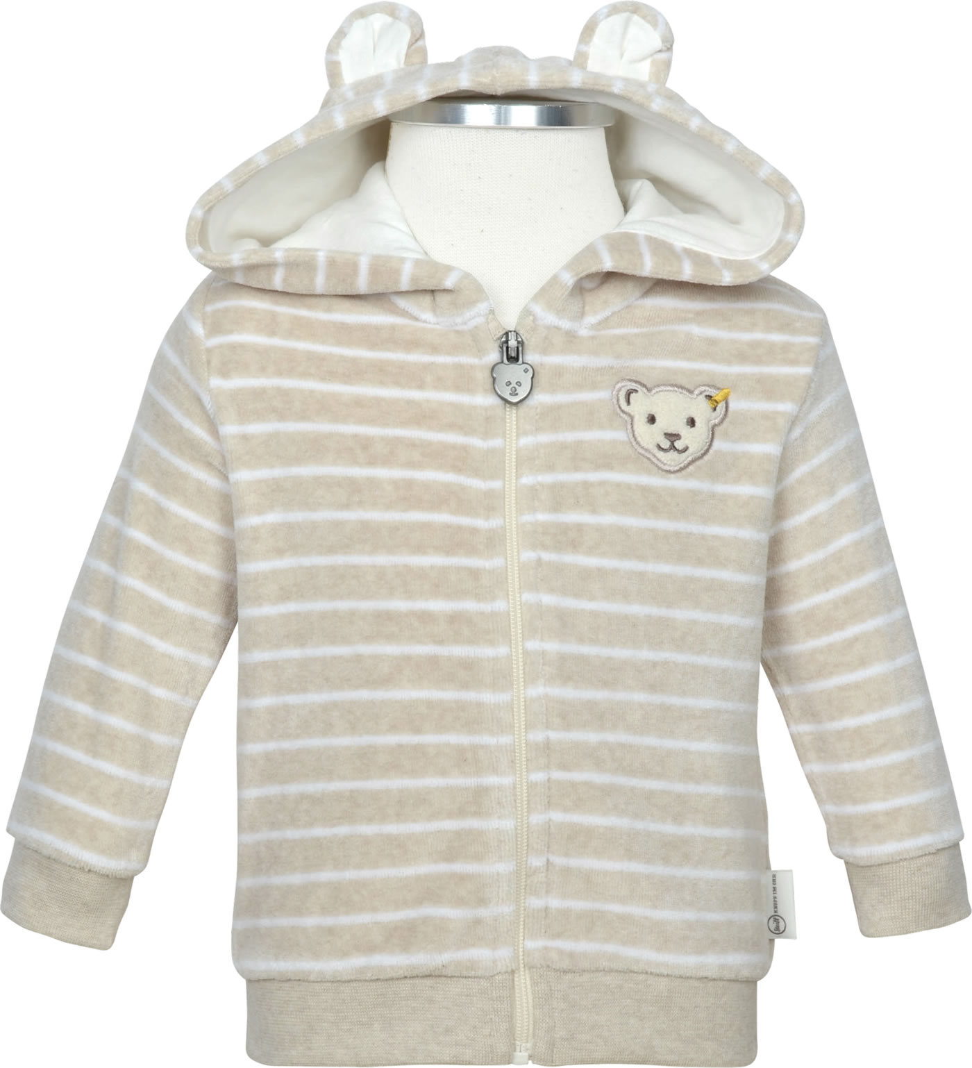 Steiff SweatJacke BEAR HUGS Velour sandshell kaufen papiton.de