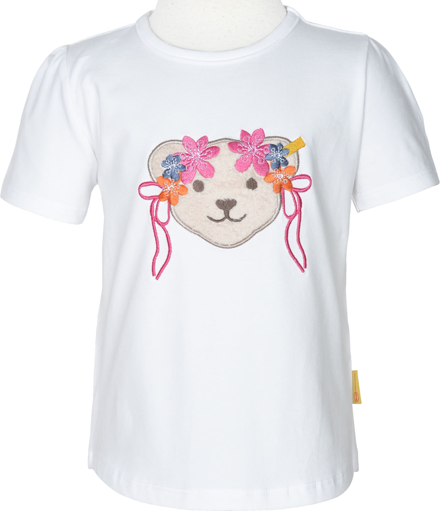 Steiff Mädchen Kurzarm T-Shirt | Teddybär Motiv Shirt Für Kinder