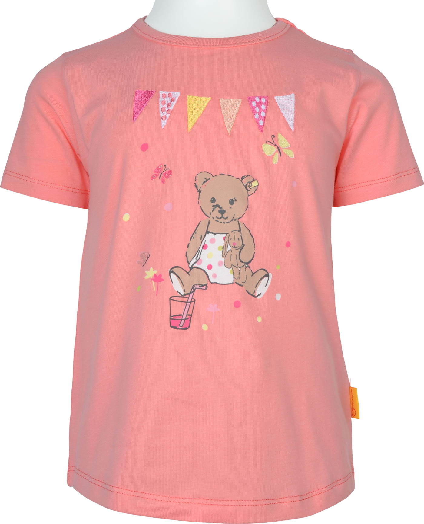T-shirt Bimba Steiff – Cotone Ed Elastan, Manica Corta, Morbida E Comoda