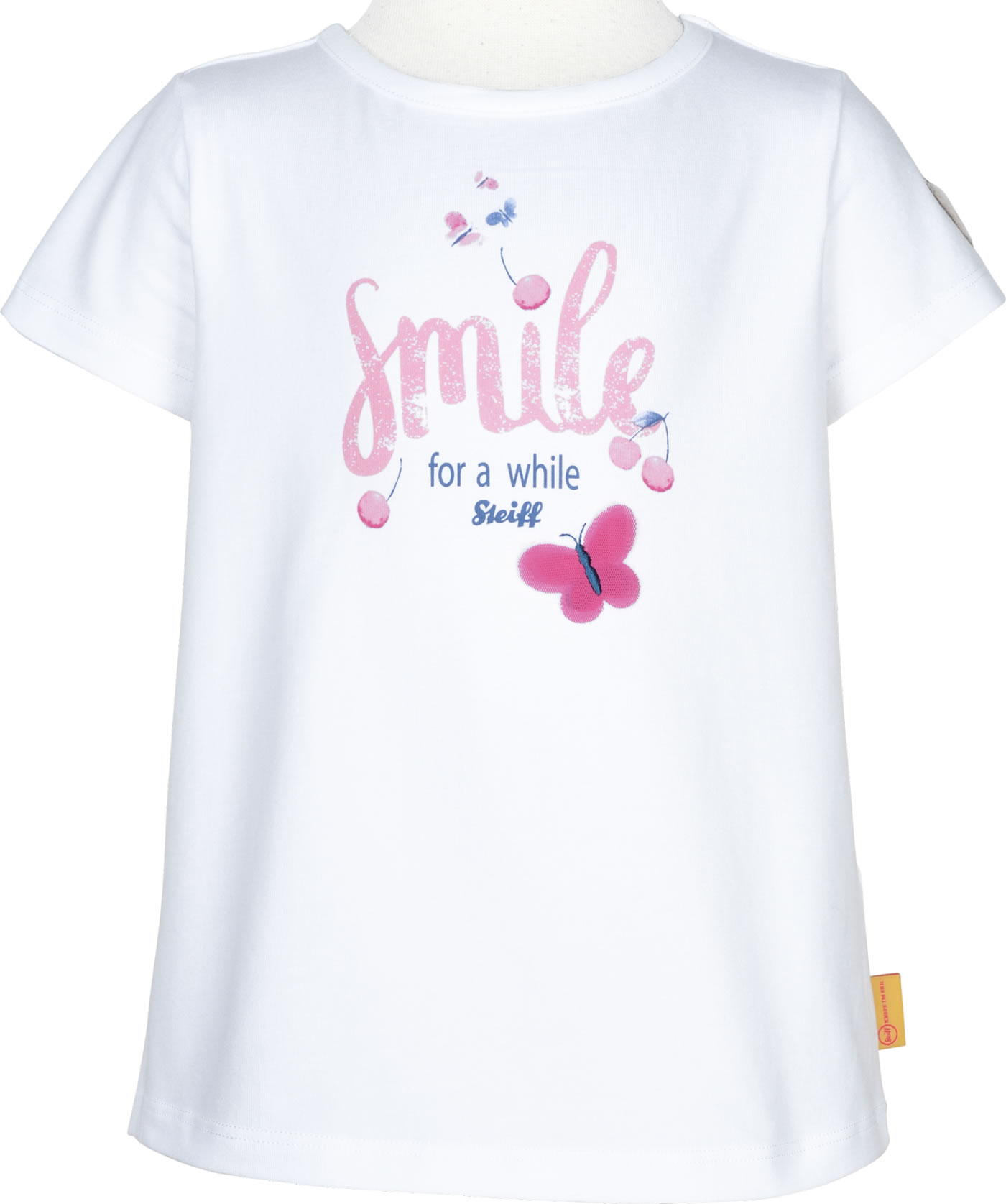 Steiff T Shirt Kurzarm Sweet Cherry Bright White 1000 Bei Papiton Bestellen