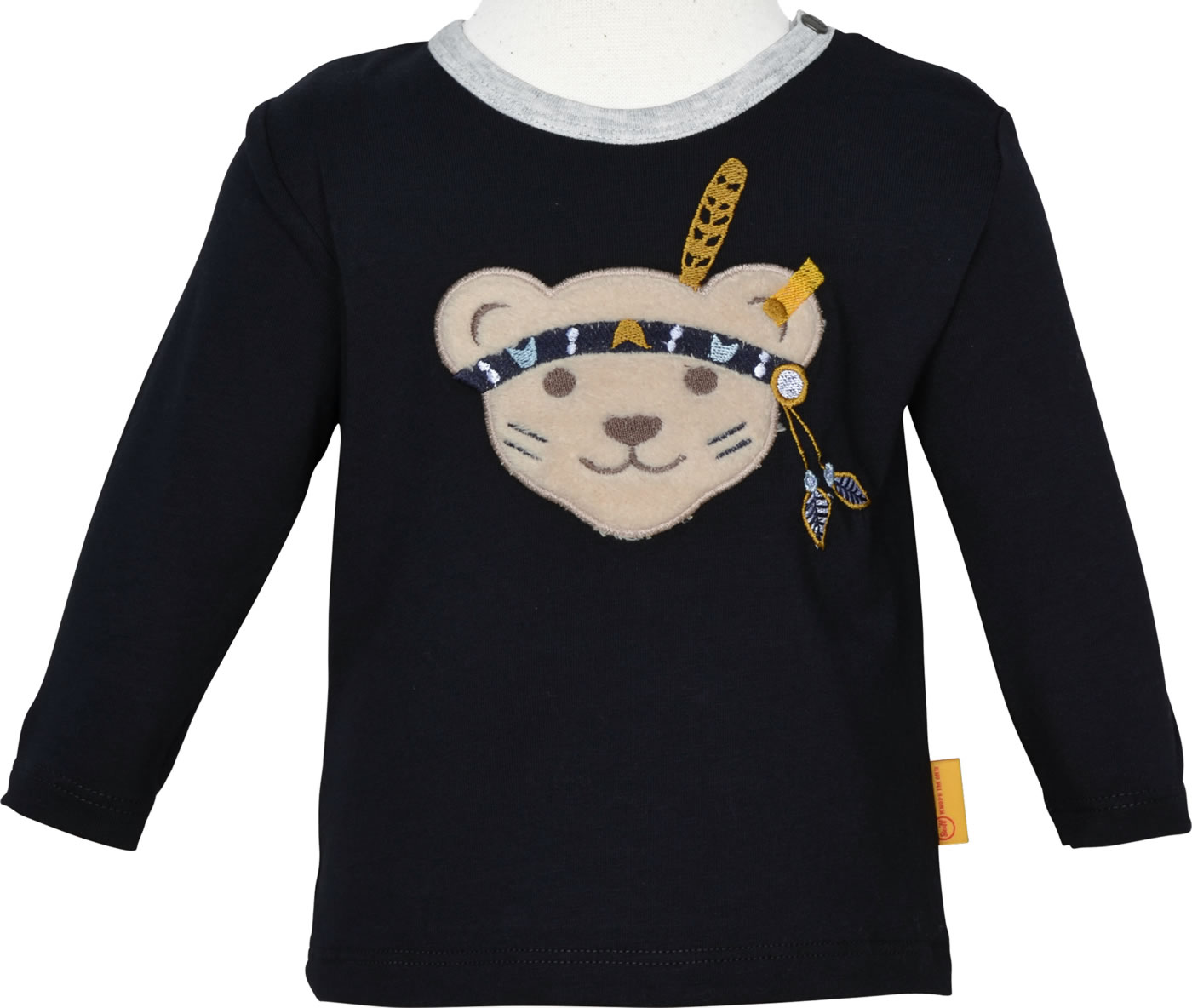 Steiff T-Shirt Langarm Maglia a Maniche Lunghe Bambina