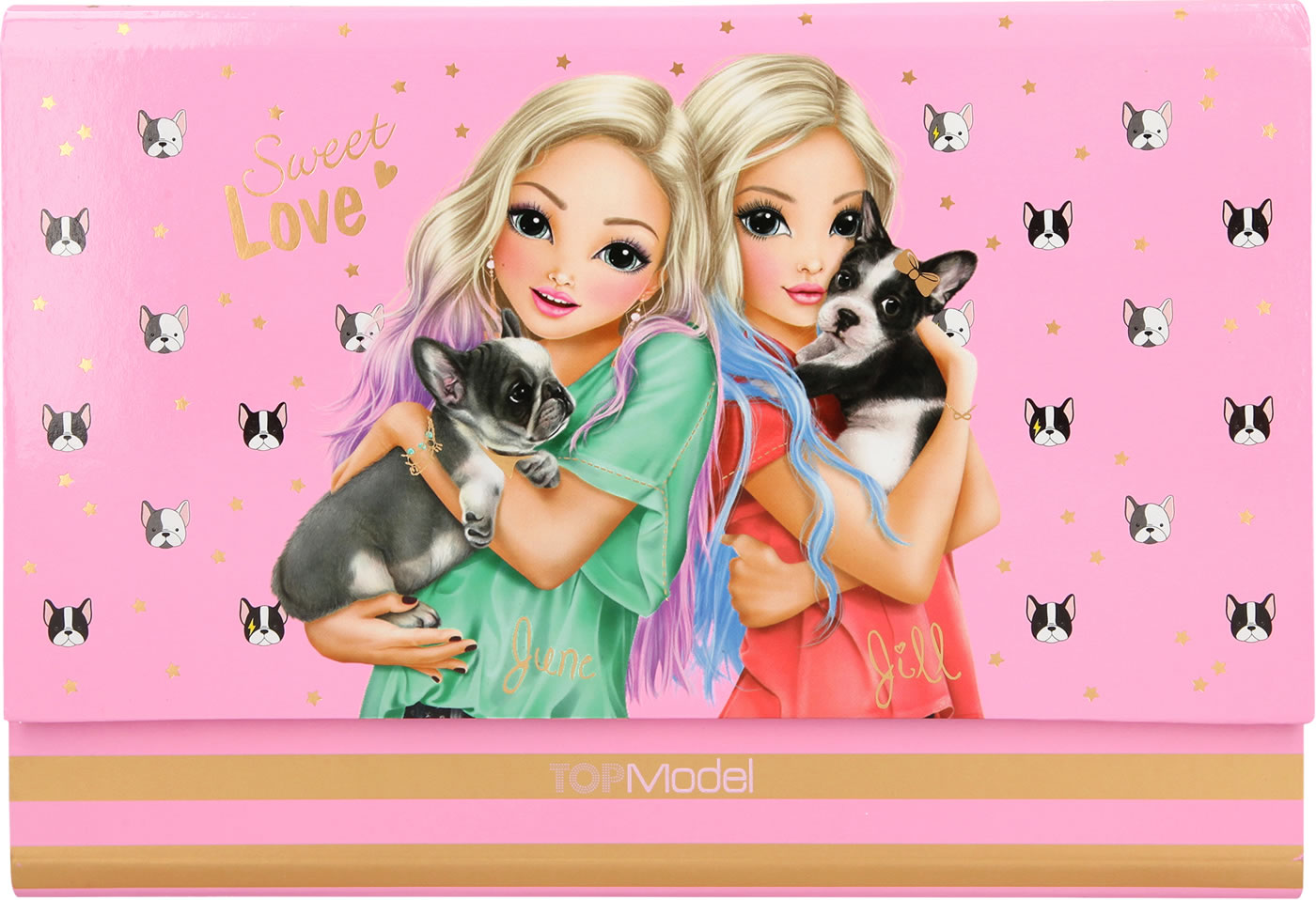 TOP Model by Depesche 10740_A Sticker Fun Sweet Love  mit June und Jill 