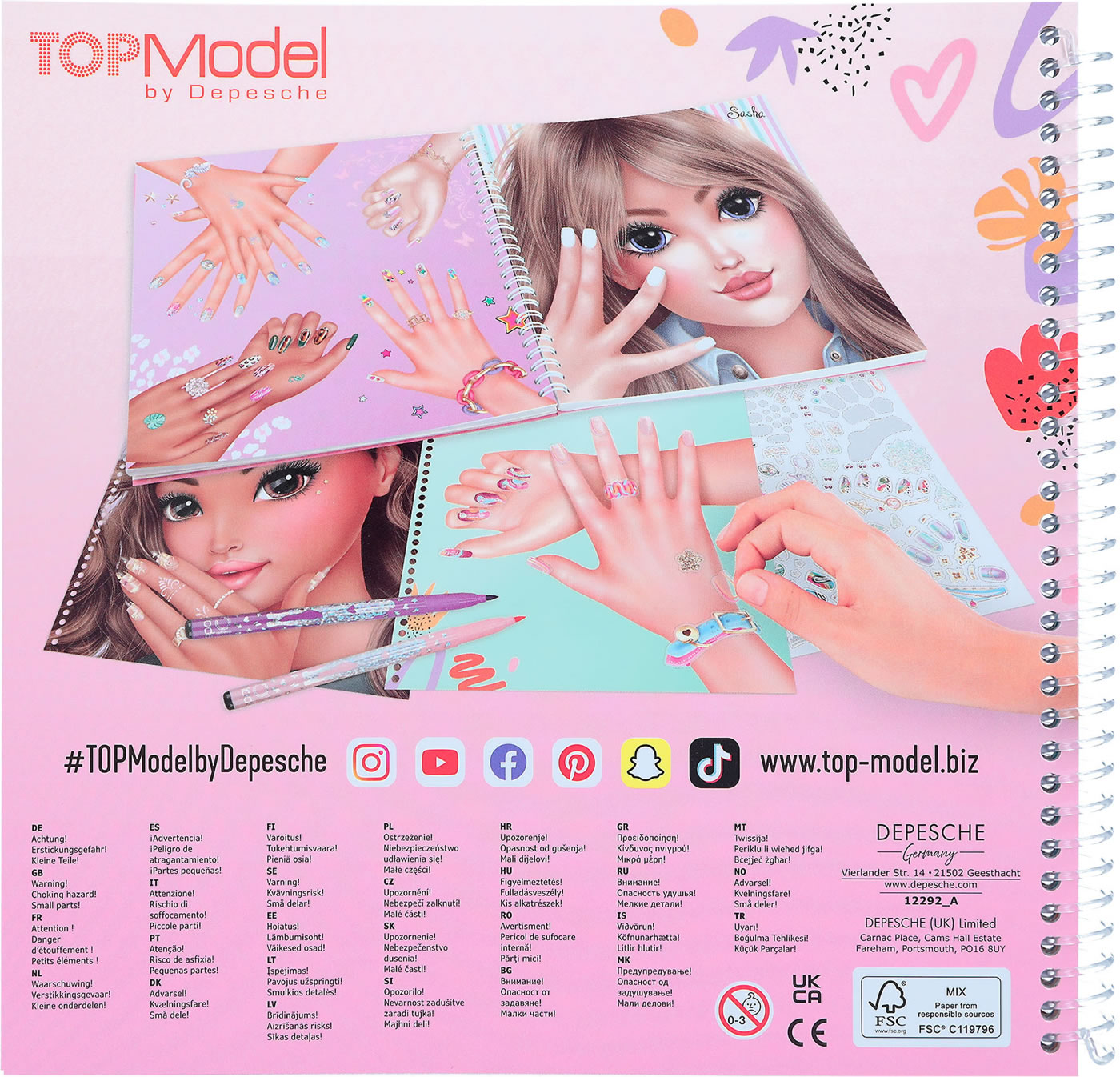 TOPModel Create Your TOPModel Hand Designer Malbuch 12292 Kaufen TOPModel Create Your TOPModel Hand Designer Malbuch 12292 Kaufen