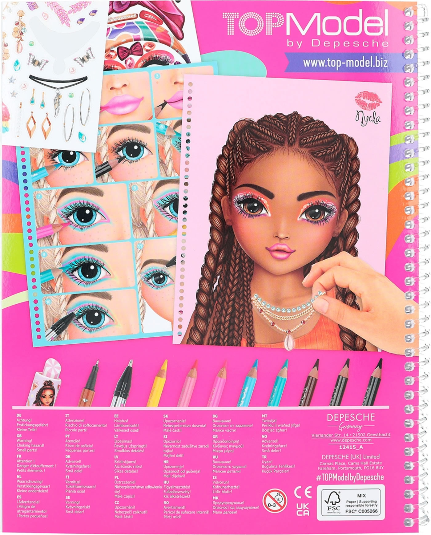 TOPModel Create Your TOPModel Make Up Malbuch 12415 Kaufen Papiton de TOPModel Create Your TOPModel Make Up Malbuch 12415 Kaufen Papiton de
