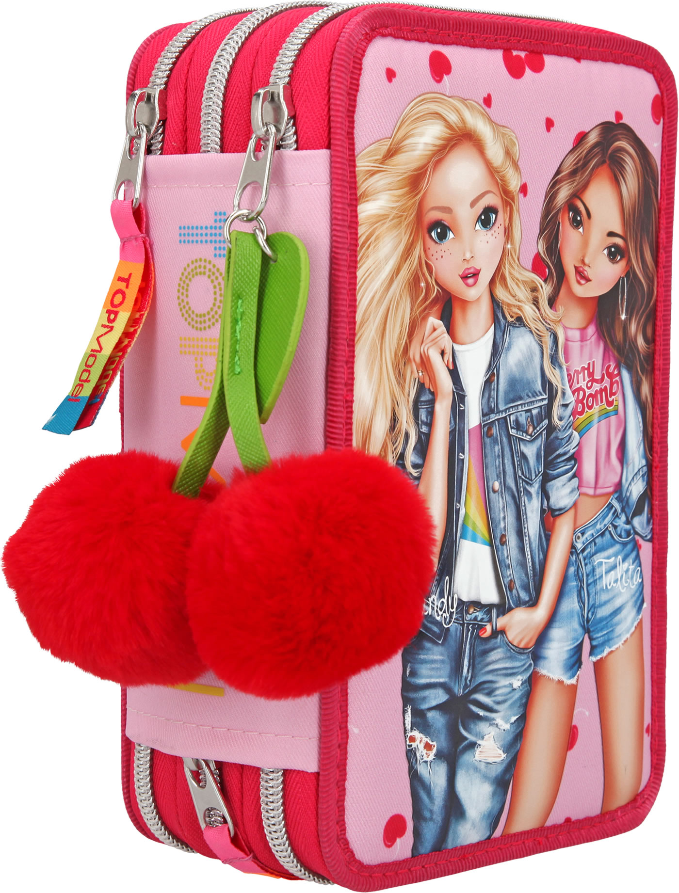 TOPModel Federtasche mit drei Fächern CHERRY BOMB Candy + Talita bei