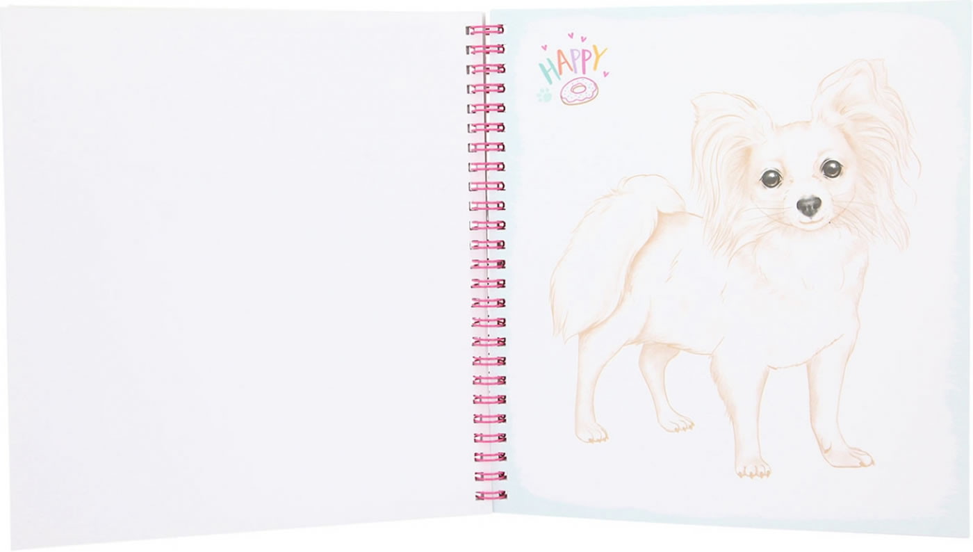Hunde-Malbuch für Mädchen 40 Motive Create your TOPModel Doggy Malbuch 