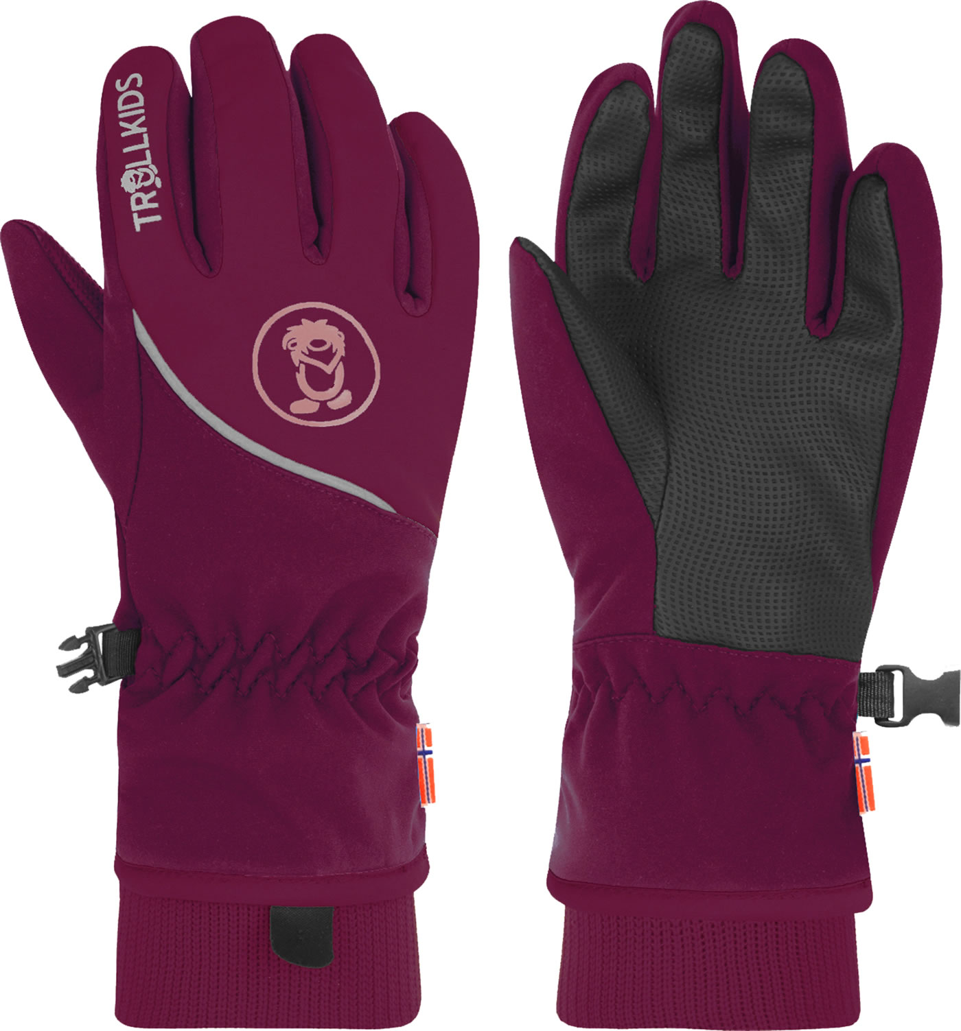 Guanti Impermeabili Trollkids Trolltunga Per Bambini | Softshell Antivento E Pile | Taglia 11-12 Anni
