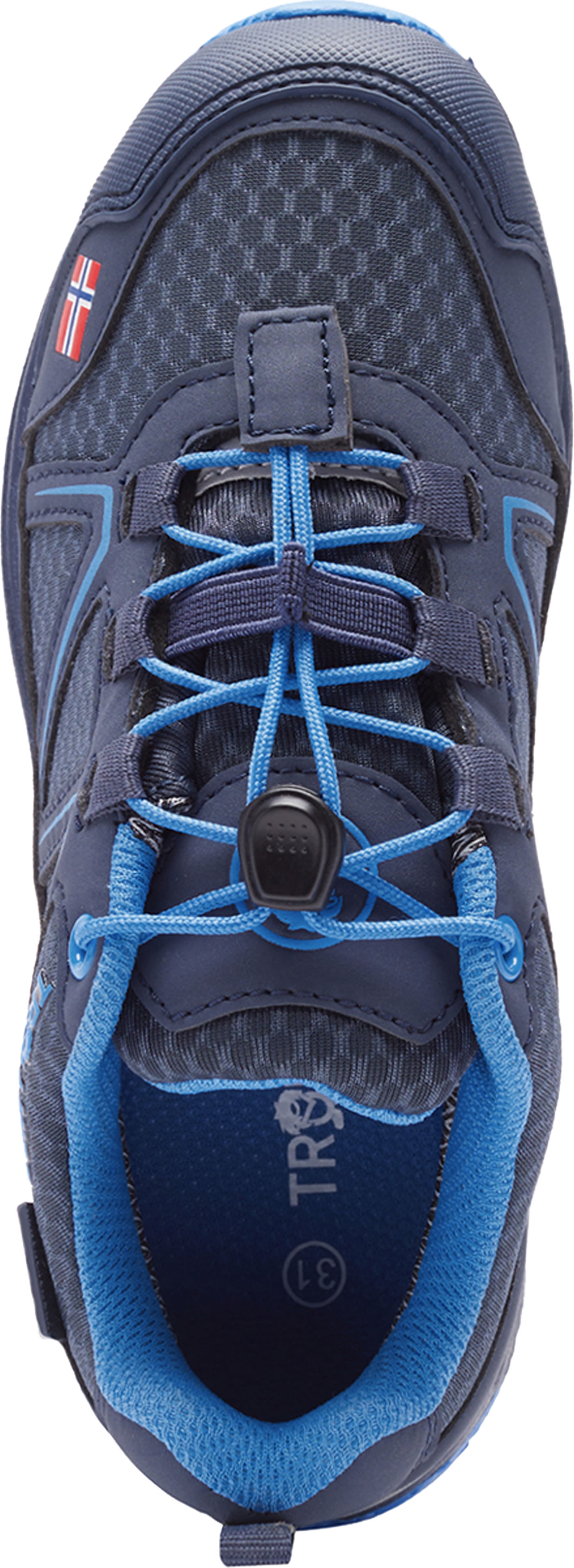 Trollkids Skarvan Hiker Low - Chaussures Randonnée Enfant Imperméables - Semelle Vibram - Fermeture Rapide