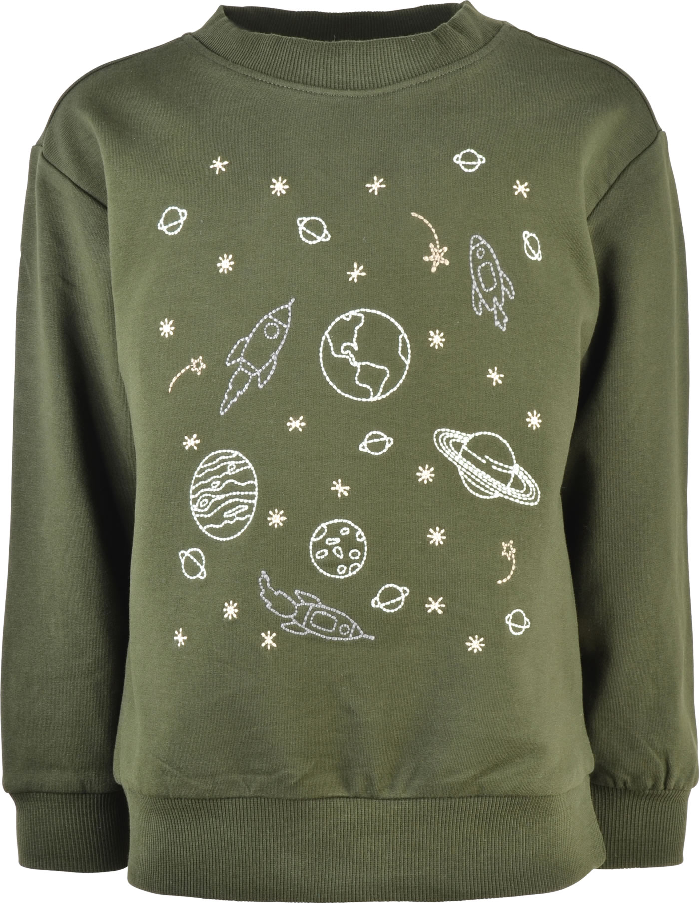Sweatshirt Kids SPACE deep forest Wheat