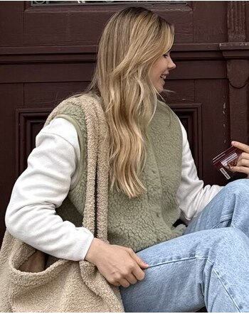 Alwero Damenweste mit Knöpfen aus Wolle 