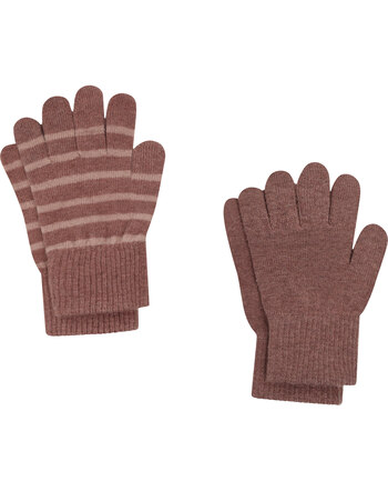 Celavi Fingerhandschuhe im 2er-Set aus Wolle - Burlwood