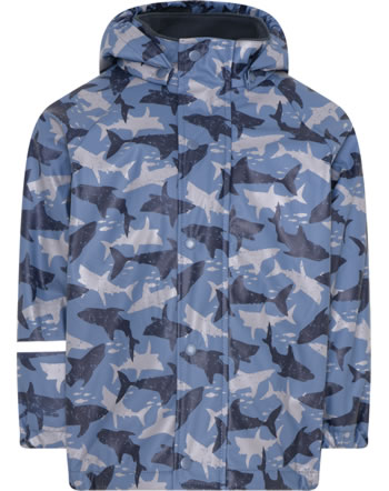 CeLaVi Lined PU-Rain jacket RECYCLED china blue