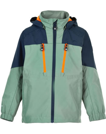 Color Kids Boys jacket with hood colorblock dark ivy 740527-9015
