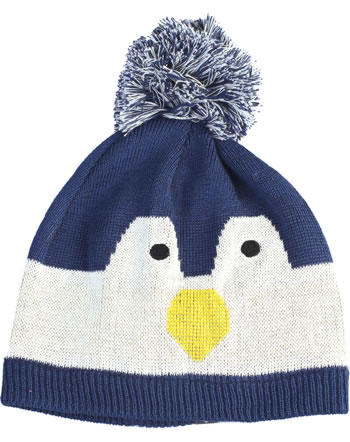 Color Kids Knitted hat KISSO Penguin Mini estate blue
