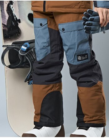 Color Kids Schneehose im Color- Blocking Design - Nuthatch