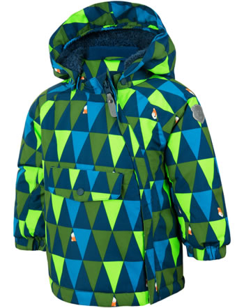 Color Kids Snow jacket RAIDONI MINI FOXES deep ocean 103413-0138
