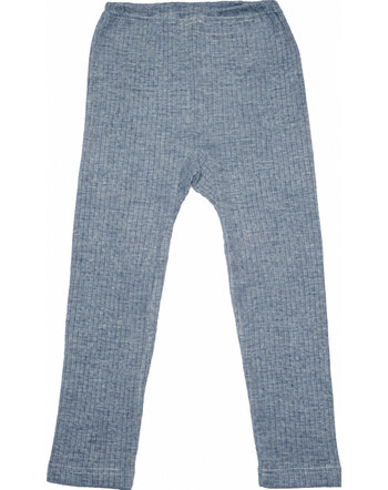 Cosilana Leggings aus Baumwolle/Merinowolle/Seide - Marine