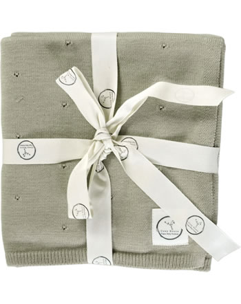 Cosy Roots Organic Knit Blanket vegan GOTS khaki 70