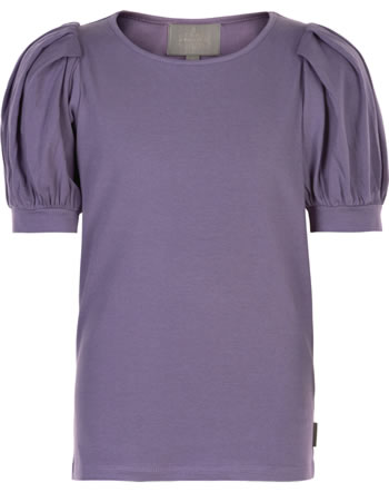 Creamie Girls short-sleeved shirt with puff sleeves montana grape