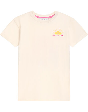 Danamade Damen-Shirt aus Baumwolle 'Take Me To The Beach' DHANNI - Ivory