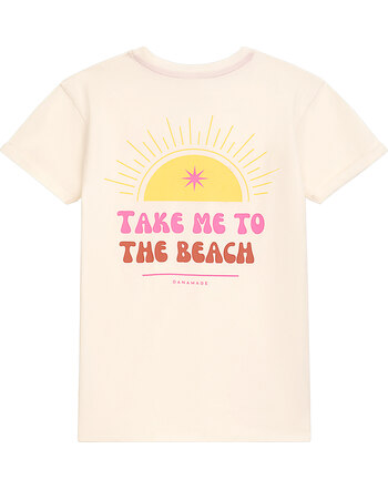 Danamade Kinder-Shirt aus Baumwolle 'Take Me To The Beach' DHANNI - Ivory