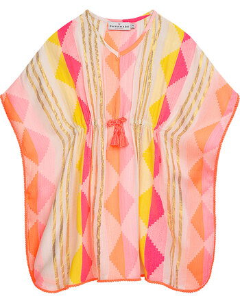 Danamade Kinder-Tunika/Strandkleid aus Viskose mit Mustermix - Multicolor