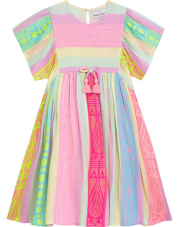 Danamade Kleid in buntem Streifen-Design mit Mustern DRONJA - Multicolor