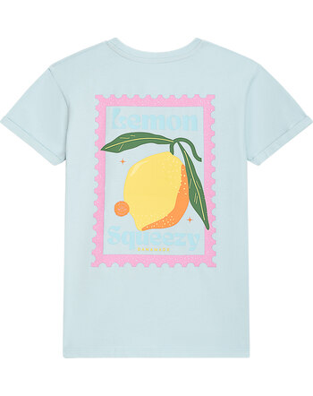 Danamade T-Shirt für Mama aus Baumwolle ´Lemon Squeezy´ DMARLENE - Light Blue