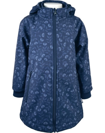 Danefae Hooded lined softshell jacket OLIVIA marine fleurie