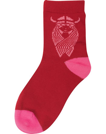 Danefae Kinder-Socken FREJA rust hot pink 10151-3343