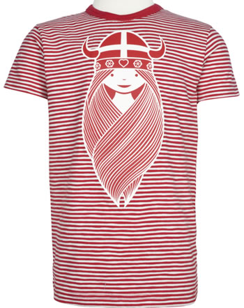 Danefae Kinder-T-Shirt Kurzarm BEETROOT TEE FREJA red/chalk