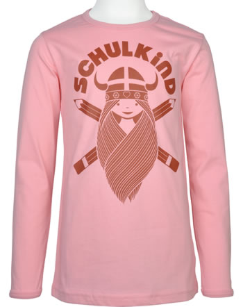 Danefae Kinder-T-Shirt Langarm SCHULKIND FREJA pastel pink 11454-3575