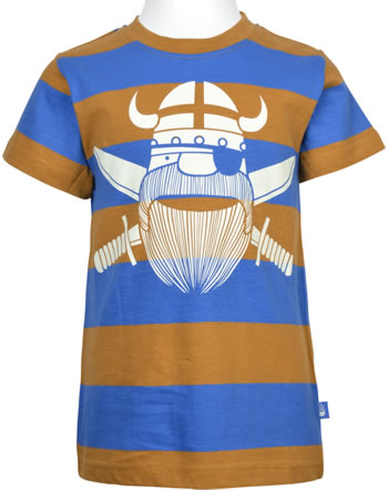 Danefae Shirt à manches courtes ORGANIC NIBE TEE PIRATE blue/occer 70319-3544
