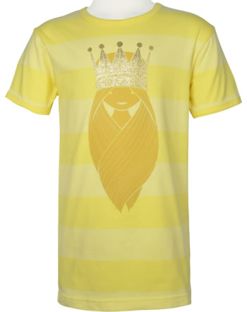 Danefae Shirt short sleeve RAINBOW RINGER FREJA light lemon