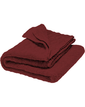 Disana Baby Wool Blanket 100x80 cm GOTS cassis 5111 399