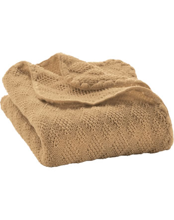 Disana Baby Wool Blanket 100x80 cm GOTS karamell 5111 421