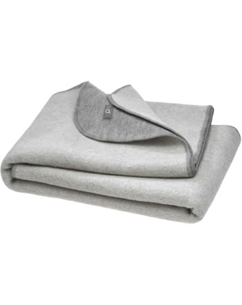 Disana Doubleface Blanket boiled virgin wool GOTS grey-natural