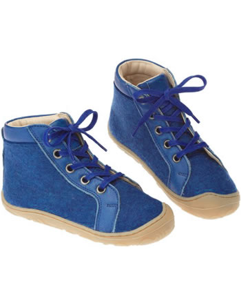 Disana laced boots wool felt blue 3971 822 IVN