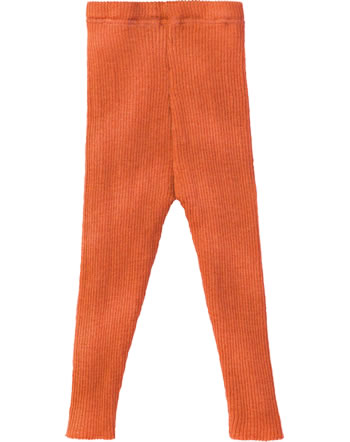 Disana Knitted Leggings light virgin wool GOTS orange 3313 771