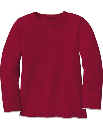 Disana Knitted pullover wool GOTS bordeaux