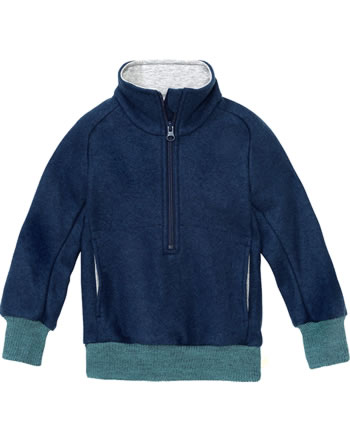 Disana Half-Zip Sweater GOTS marine 3151 294