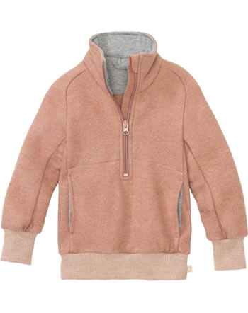 Disana Half-Zip Sweater GOTS rosé 3151 315