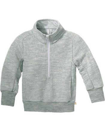 Disana Half-Zip Sweater GOTS grey 3151 121 