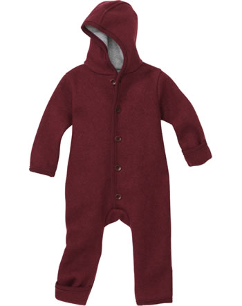 Disana Boiled Wool Overall GOTS cassis 3421 399