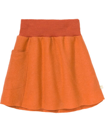 Disana Boiles wool skirt GOTS orange 3551 771