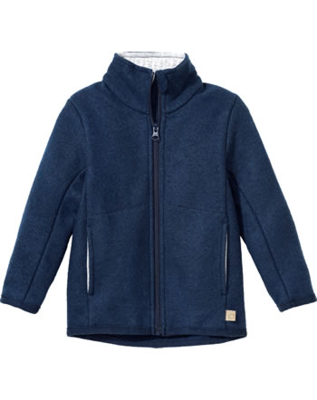Disana Zipper jacket virgin wool GOTS marine 3251 294