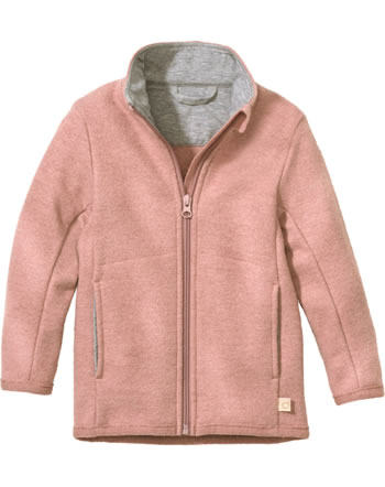 Disana Zipper jacket virgin wool GOTS rosé 3251 315