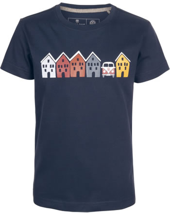 Elkline Kinder T-Shirt Kurzarm TINY HOUSE darkblue 3041155-219000 GOTS