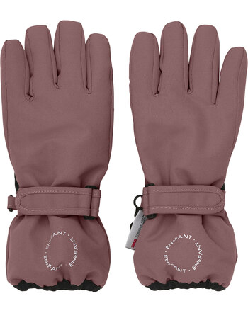 En Fant Gloves with Velcro closure - Rose Taupe