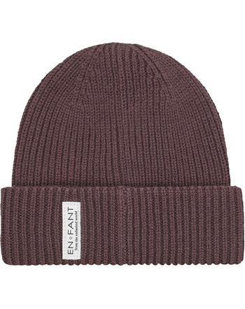 En Fant Strick-Mütze/Beanie mit Umschlag und Baumwollfutter - Flint